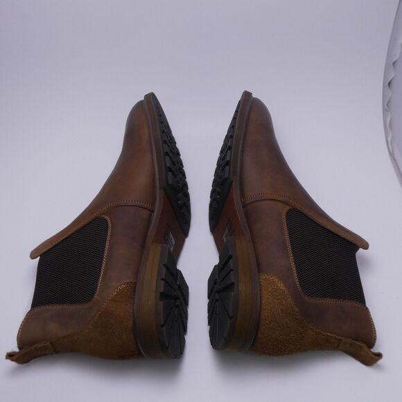 Florsheim Chalet Plain Toe Gore Chelsea Boots Men Sz 13 M Rough Out Heel Vamp XX - Picture 7 of 11